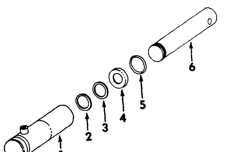 Hydraulic Cylinder - Hydraulic Lift Or Three Point Hitch Attachments Ii Diagram and Parts List for CUB185  Cub Cadet Lawn Tractor